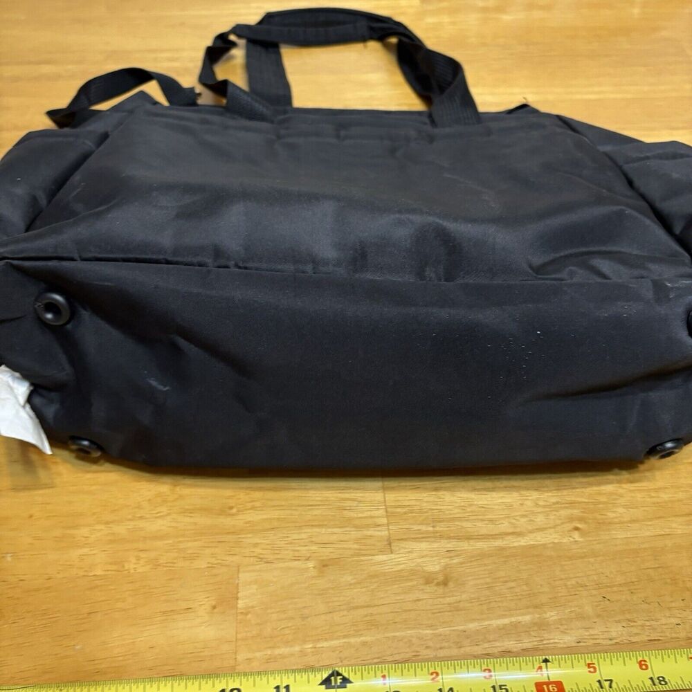 Fisher-Price Harper Frame Bag Tote Travel Diaper Quilted Black Insulated Pouch - Picture 3 of 16